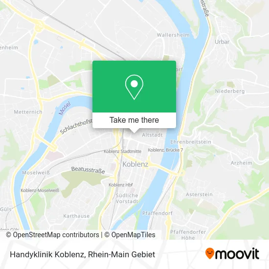 Карта Handyklinik Koblenz