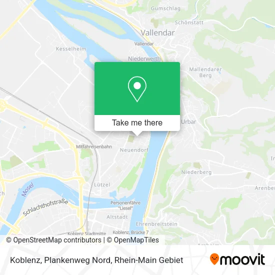 Карта Koblenz, Plankenweg Nord