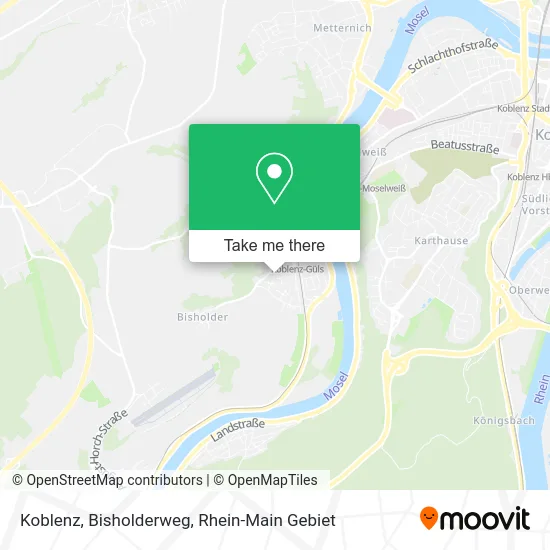 Карта Koblenz, Bisholderweg