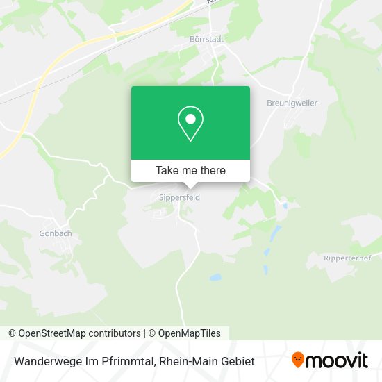 Карта Wanderwege Im Pfrimmtal