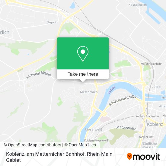 Карта Koblenz, am Metternicher Bahnhof