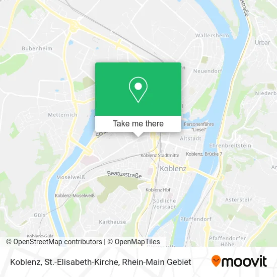 Карта Koblenz, St.-Elisabeth-Kirche