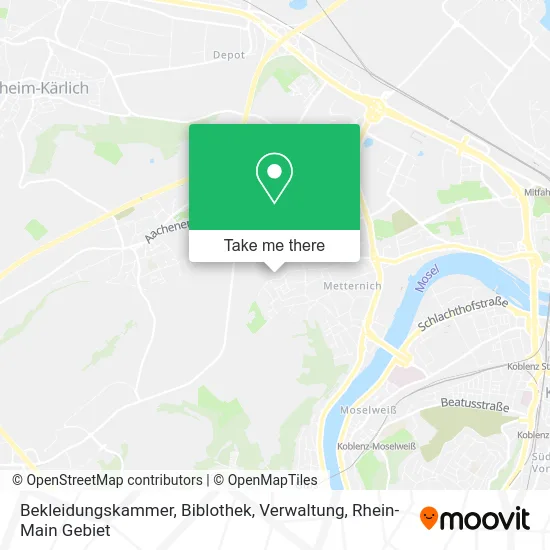 Карта Bekleidungskammer, Biblothek, Verwaltung
