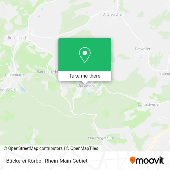 Карта Bäckerei Körbel