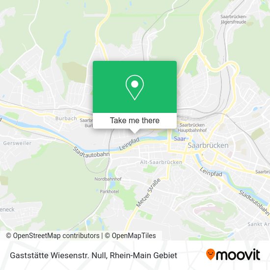 Карта Gaststätte Wiesenstr. Null