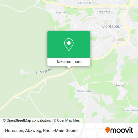 Карта Horessen, Abzweig