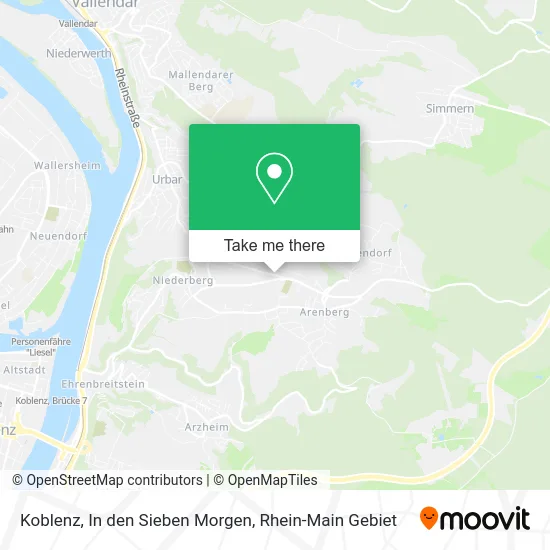 Карта Koblenz, In den Sieben Morgen