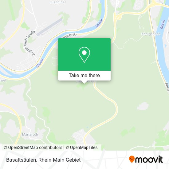 Карта Basaltsäulen