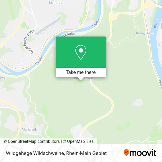 Карта Wildgehege Wildschweine