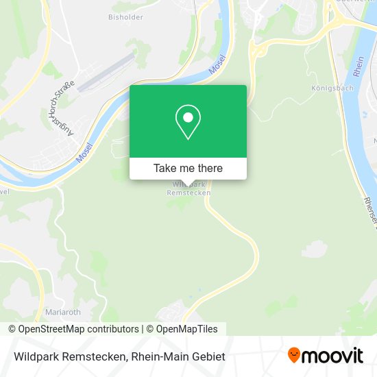 Карта Wildpark Remstecken