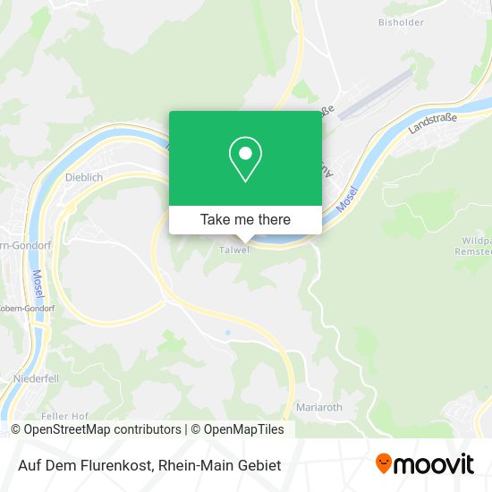 Карта Auf Dem Flurenkost