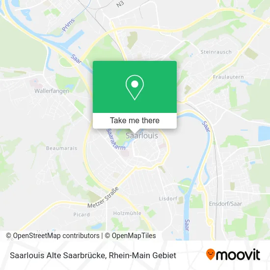 Карта Saarlouis Alte Saarbrücke