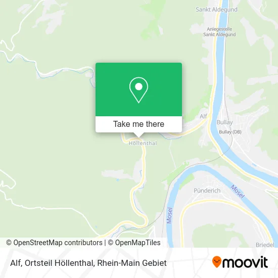 Карта Alf, Ortsteil Höllenthal