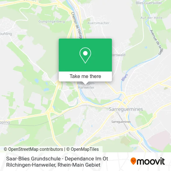 Карта Saar-Blies Grundschule - Dependance Im Ot Rilchingen-Hanweiler