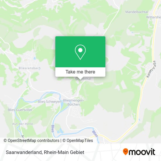 Карта Saarwanderland