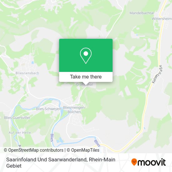 Карта Saarinfoland Und Saarwanderland