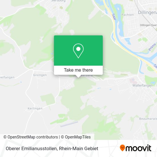 Карта Oberer Emilianusstollen