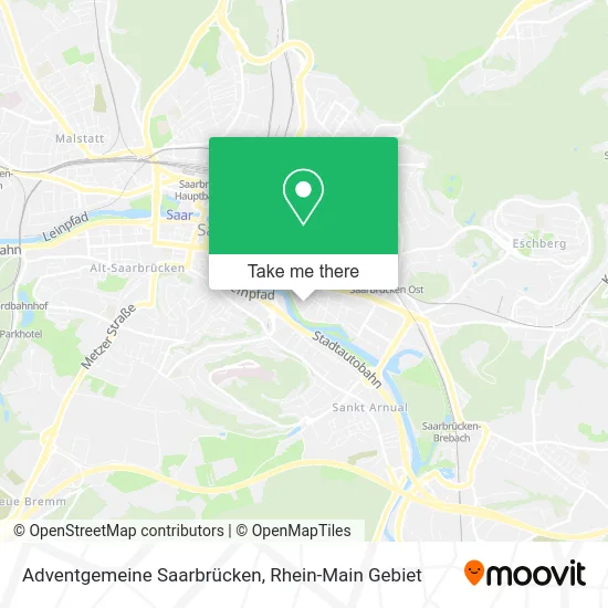 Карта Adventgemeine Saarbrücken