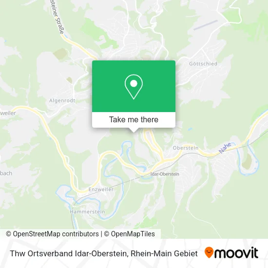 Карта Thw Ortsverband Idar-Oberstein