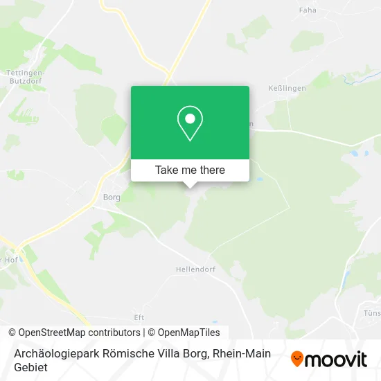 Карта Archäologiepark Römische Villa Borg