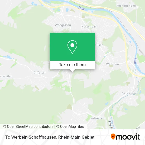 Карта Tc Werbeln-Schaffhausen