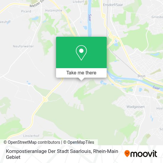 Карта Kompostieranlage Der Stadt Saarlouis