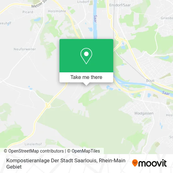 Карта Kompostieranlage Der Stadt Saarlouis