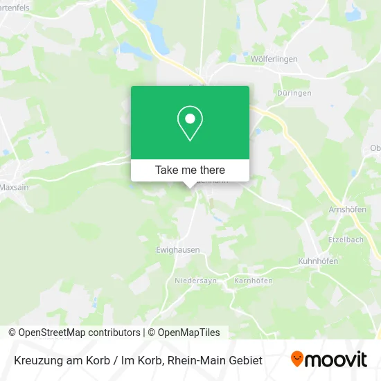 Карта Kreuzung am Korb / Im Korb
