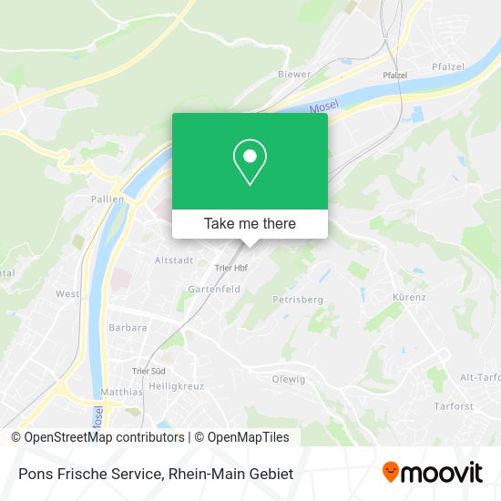Карта Pons Frische Service