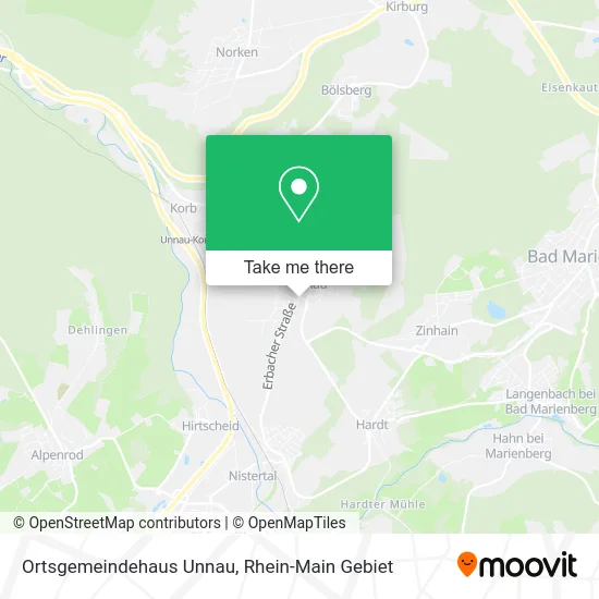 Карта Ortsgemeindehaus Unnau