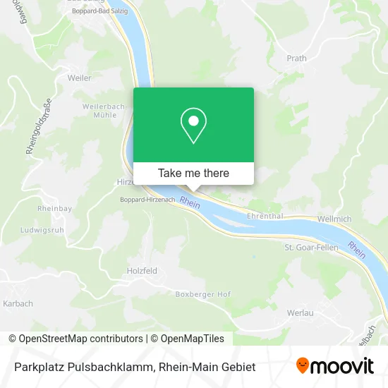 Карта Parkplatz Pulsbachklamm