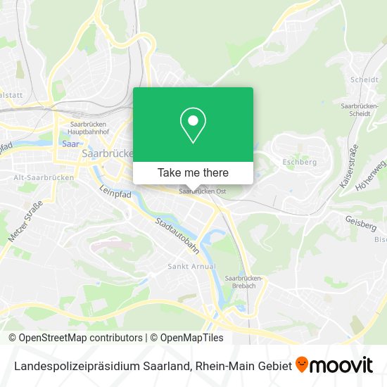 Карта Landespolizeipräsidium Saarland