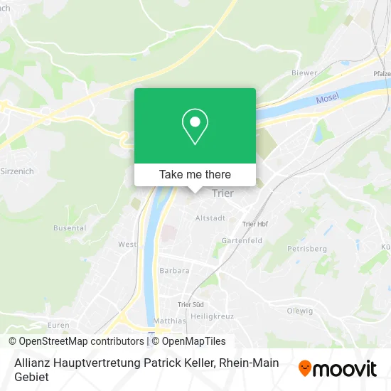 Карта Allianz Hauptvertretung Patrick Keller