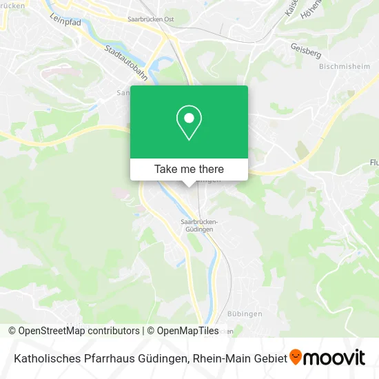 Карта Katholisches Pfarrhaus Güdingen