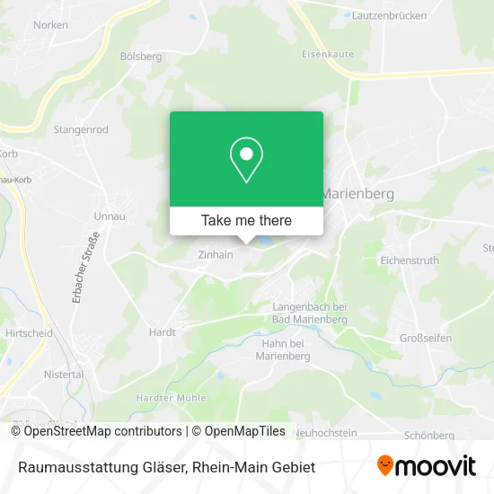 Карта Raumausstattung Gläser