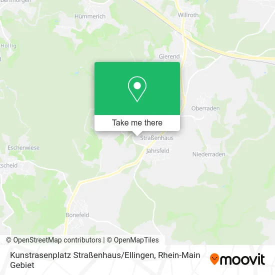 Карта Kunstrasenplatz Straßenhaus / Ellingen