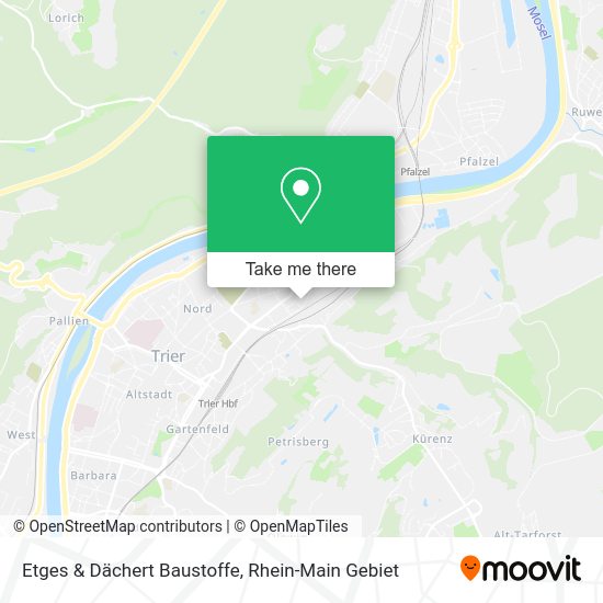 Карта Etges & Dächert Baustoffe