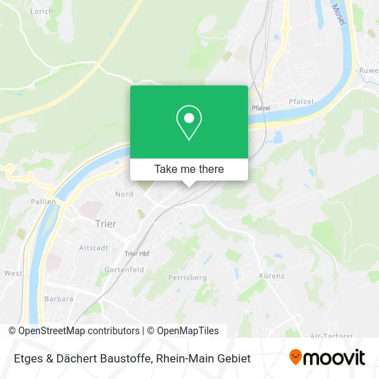 Карта Etges & Dächert Baustoffe