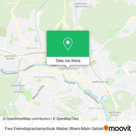 Карта Fws Fremdsprachenschule Weber