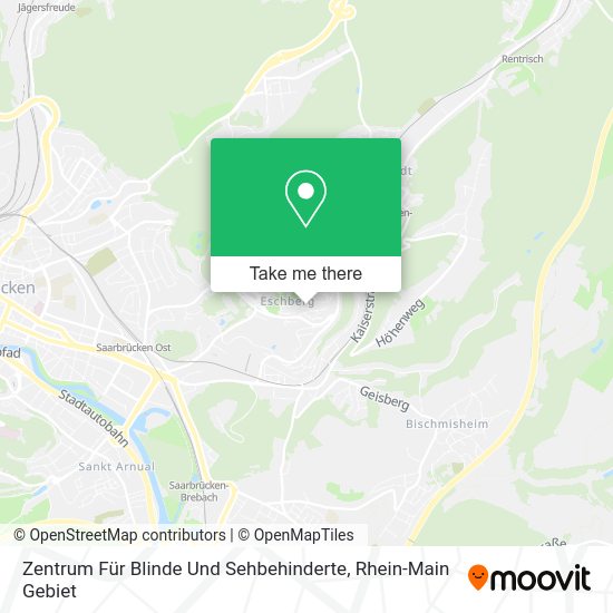 Карта Zentrum Für Blinde Und Sehbehinderte