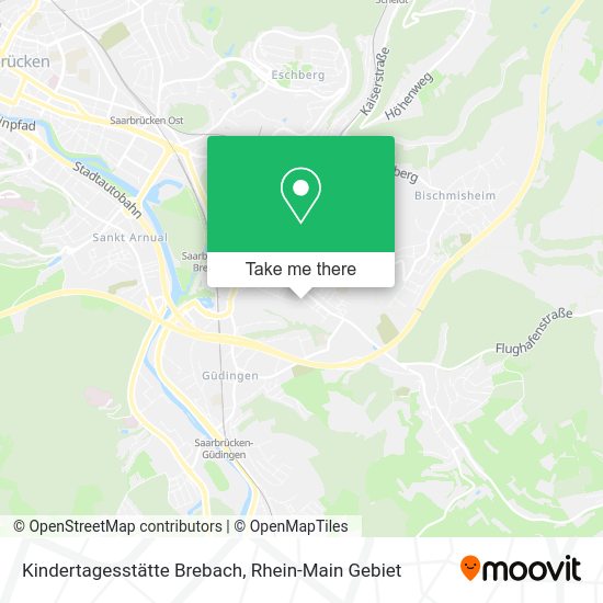 Карта Kindertagesstätte Brebach