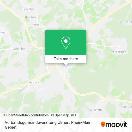 Карта Verbandsgemeindeveraltung Ulmen