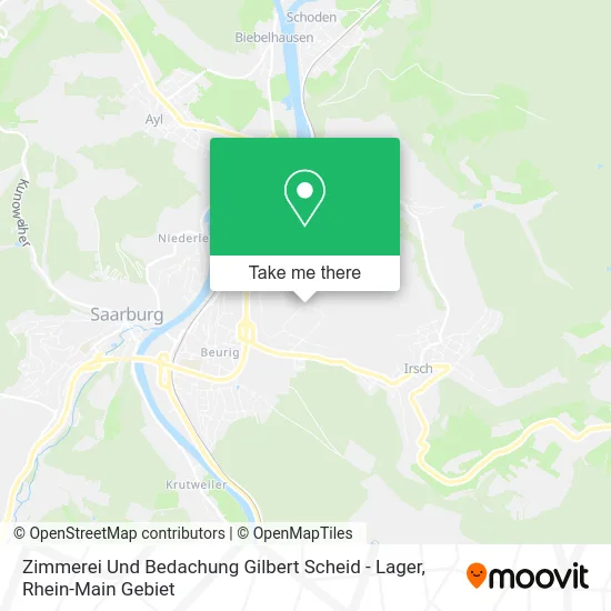 Карта Zimmerei Und Bedachung Gilbert Scheid - Lager