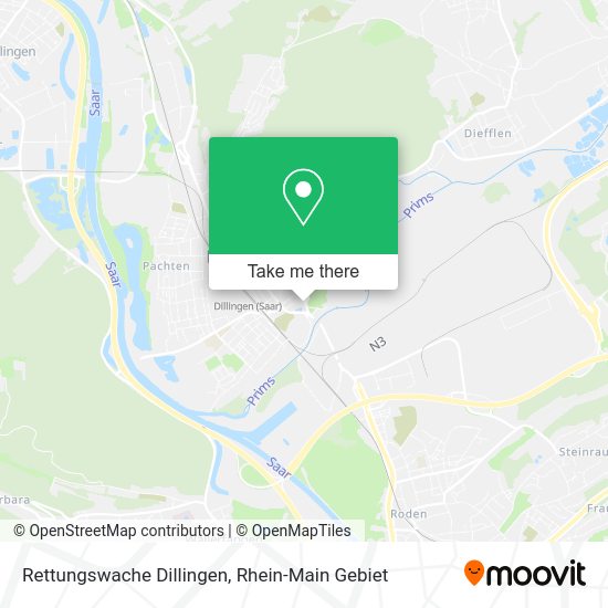 Карта Rettungswache Dillingen