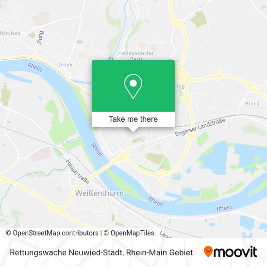 Карта Rettungswache Neuwied-Stadt
