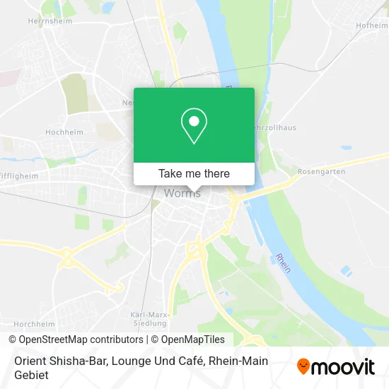 Карта Orient Shisha-Bar, Lounge Und Café