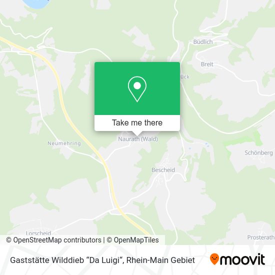 Карта Gaststätte Wilddieb “Da Luigi“