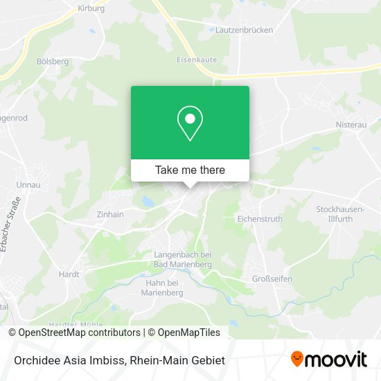 Карта Orchidee Asia Imbiss