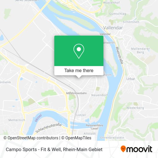 Карта Campo Sports - Fit & Well