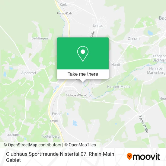 Карта Clubhaus Sportfreunde Nistertal 07